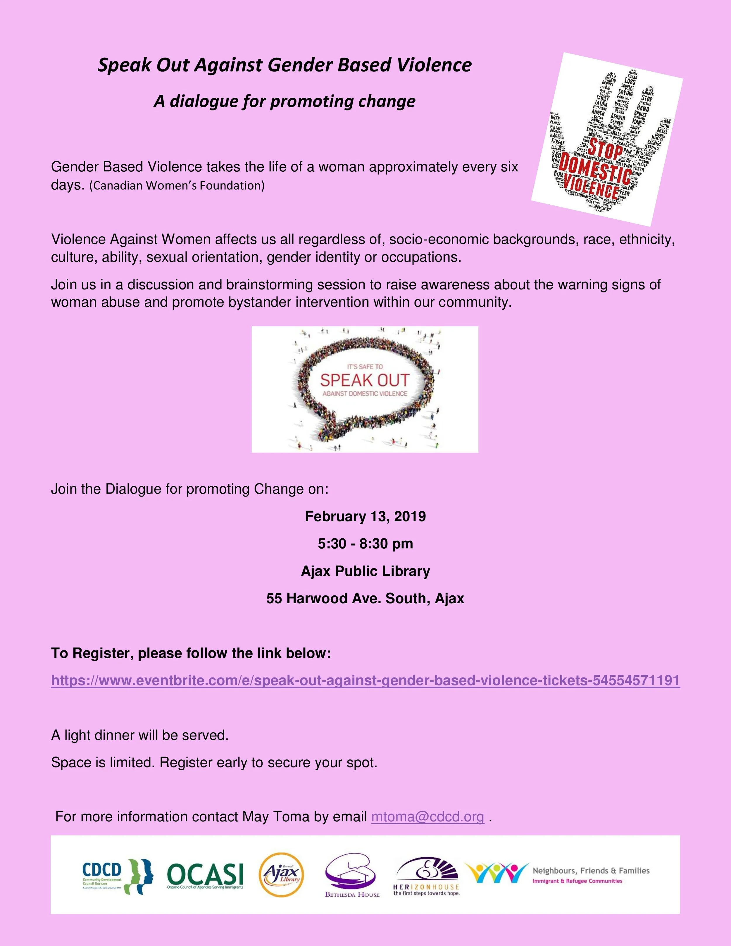 Speak Out Against Gender-Based Violence