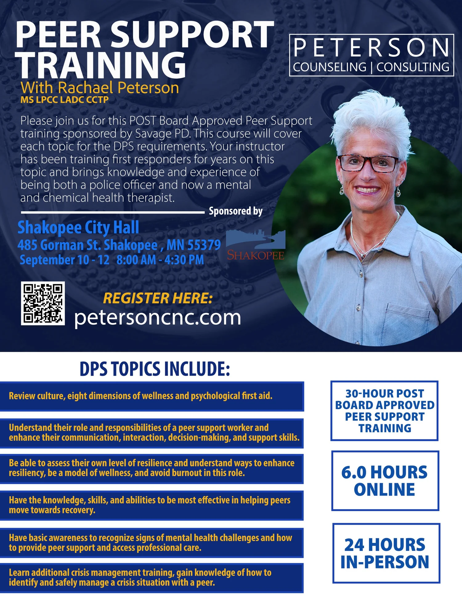 Trainings — Peterson Counseling and Consulting, LLC