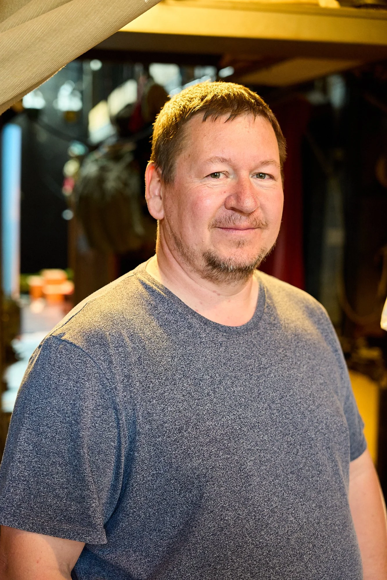  Jiri Krasa is a manager and performer at the Divadlo Jiskra in Prague 8, a puppet theatre for children. Jiri, states that he had been working at the theatre for 42 years, since he was 8 years old. Czechia. 