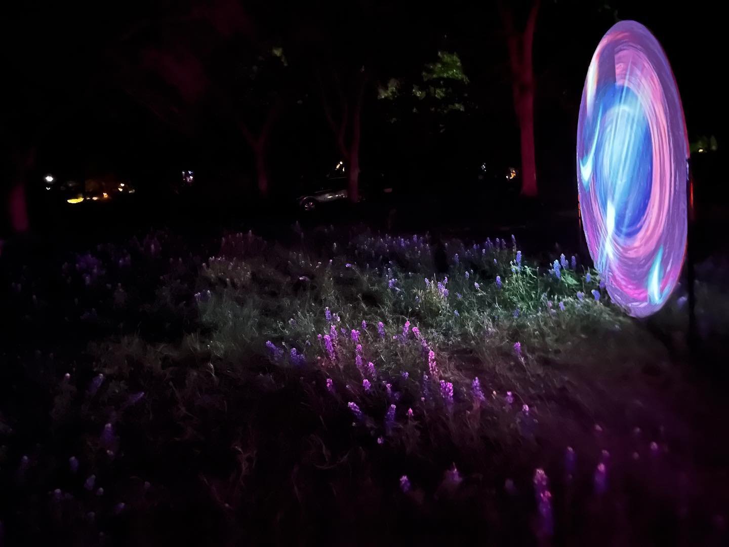 Thank you, thank you!  @dananada and @texas_eclipse for the perfect portal placement at Ether sound camp. It came out great! What an awesome time. Sad that it got cut short.