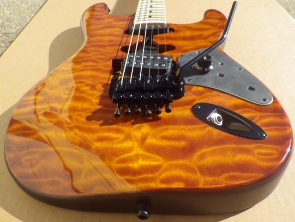 Mean Street Guitars Amber Quilt Franky Tour Model pic3.jpg