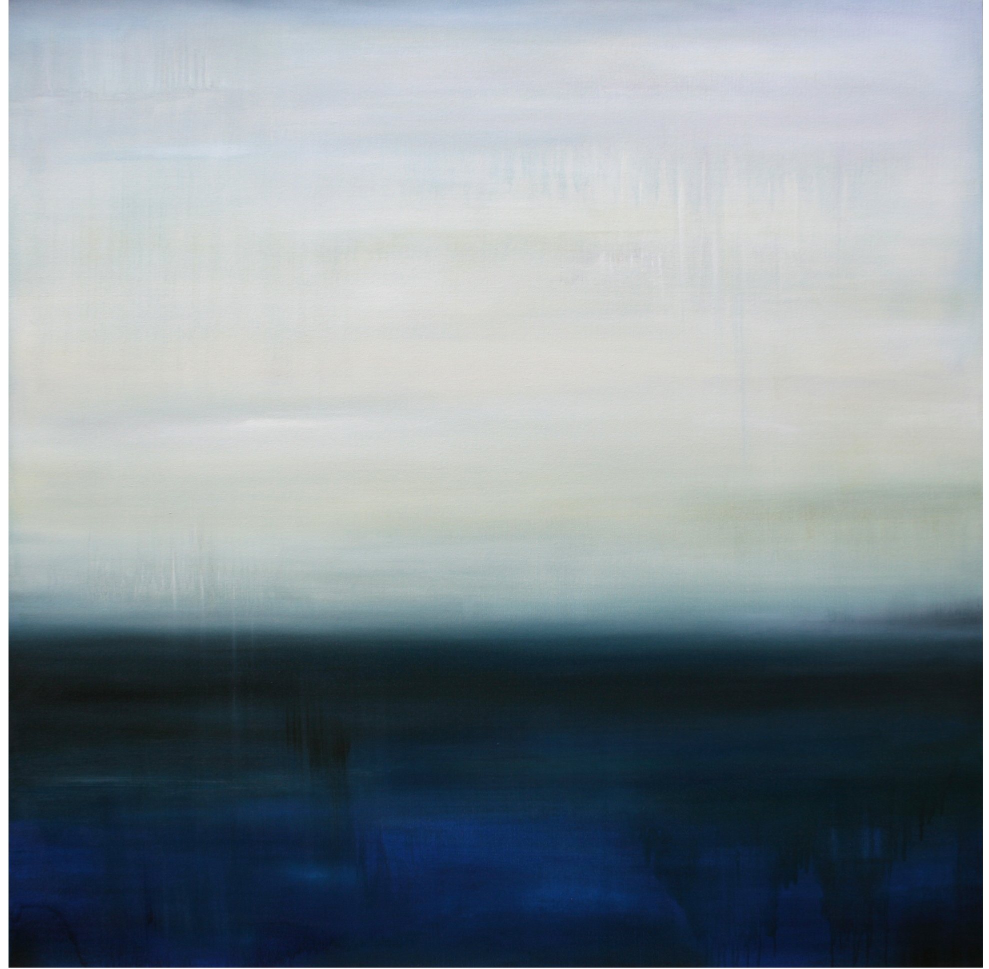 Blue and White, 48 x 48 inches