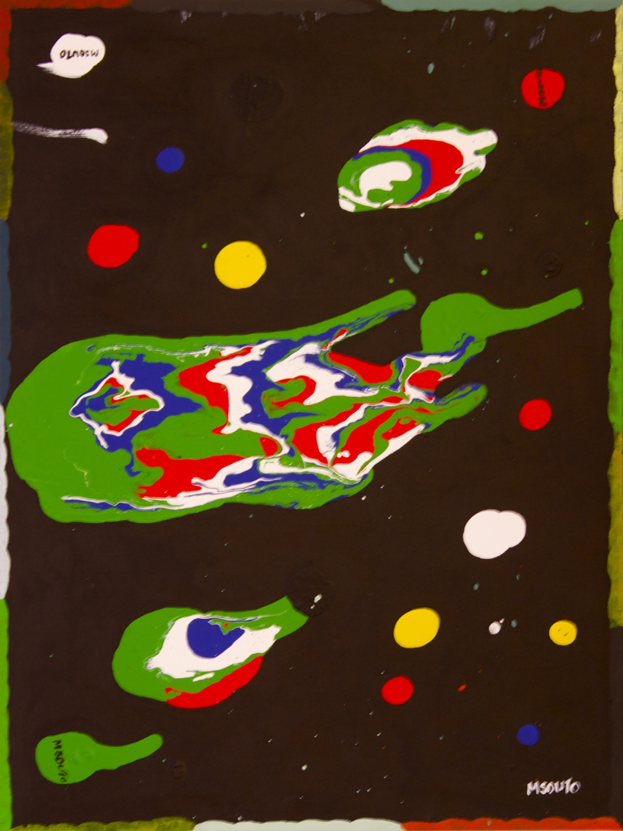 "Symphony # 17  Acrylic on canvas  20 x 16  