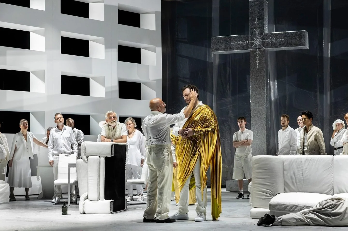 MANOLIOS &bull; Tonight is our 3rd and final performance of The Greek Passion at Den Jyske Opera in Aarhus - a slightly bittersweet moment for me as this extraordinarily beautiful Danish summer filled with great friendship and inspiring music-making 