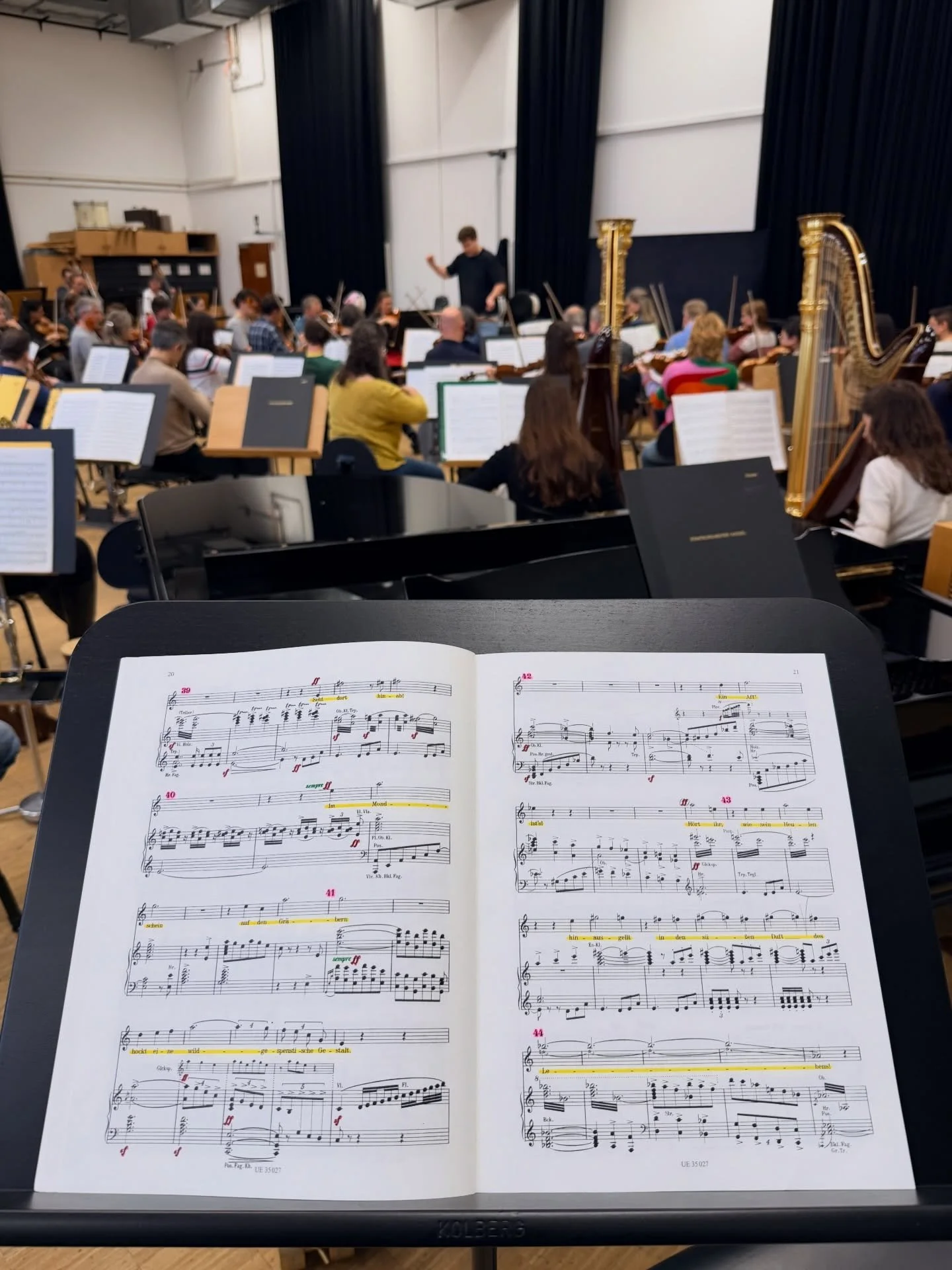 DAS LIED VON DER ERDE &bull; Whoever scheduled this Sitzprobe for 10am needs to be sent to the naughty chair, (am I right @heldenhilley?) but we survived! A word of friendly tenor advice: don&rsquo;t get into a fight with the brass section in the fir