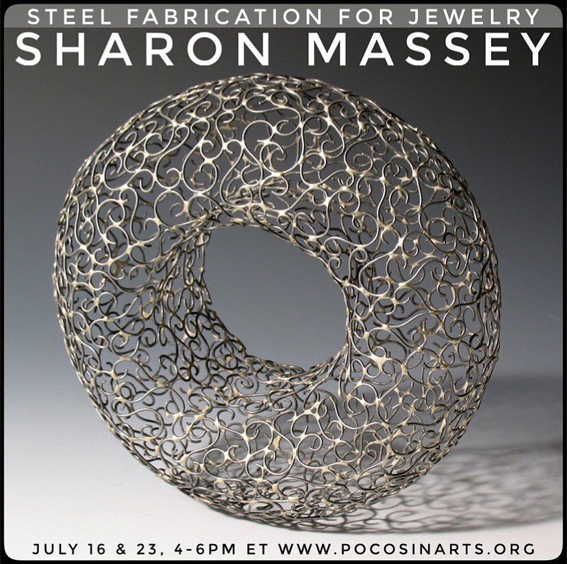 Looking forward to teaching this class for @pocosinarts next month. It&rsquo;s online so you won&rsquo;t have to leave home! Repost from @pocosinarts
&bull;
Virtual Workshop: STEEL FABRICATION FOR JEWELRY with Sharon Massey 

Register through the lin