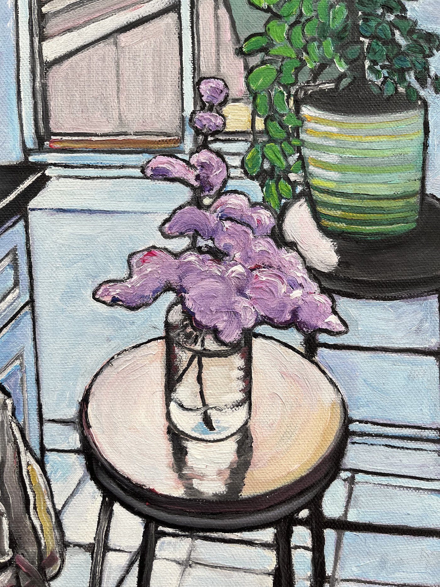 Painting of Lilacs