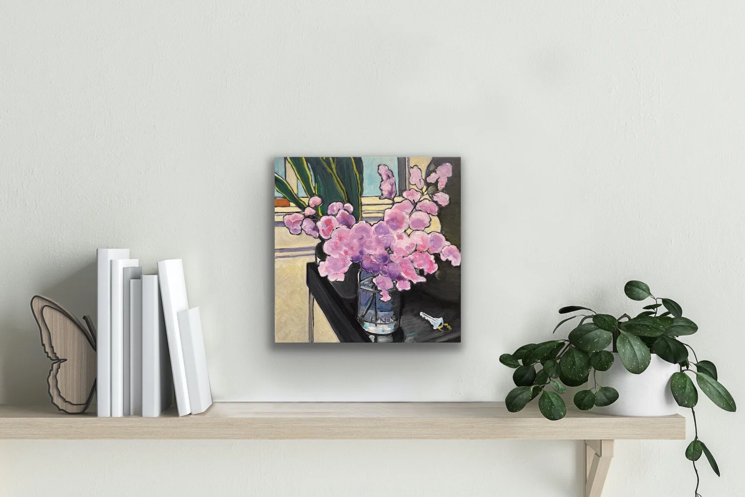 Lilac Harmony Original Oil Painting of a Bouquet of Lilacs by