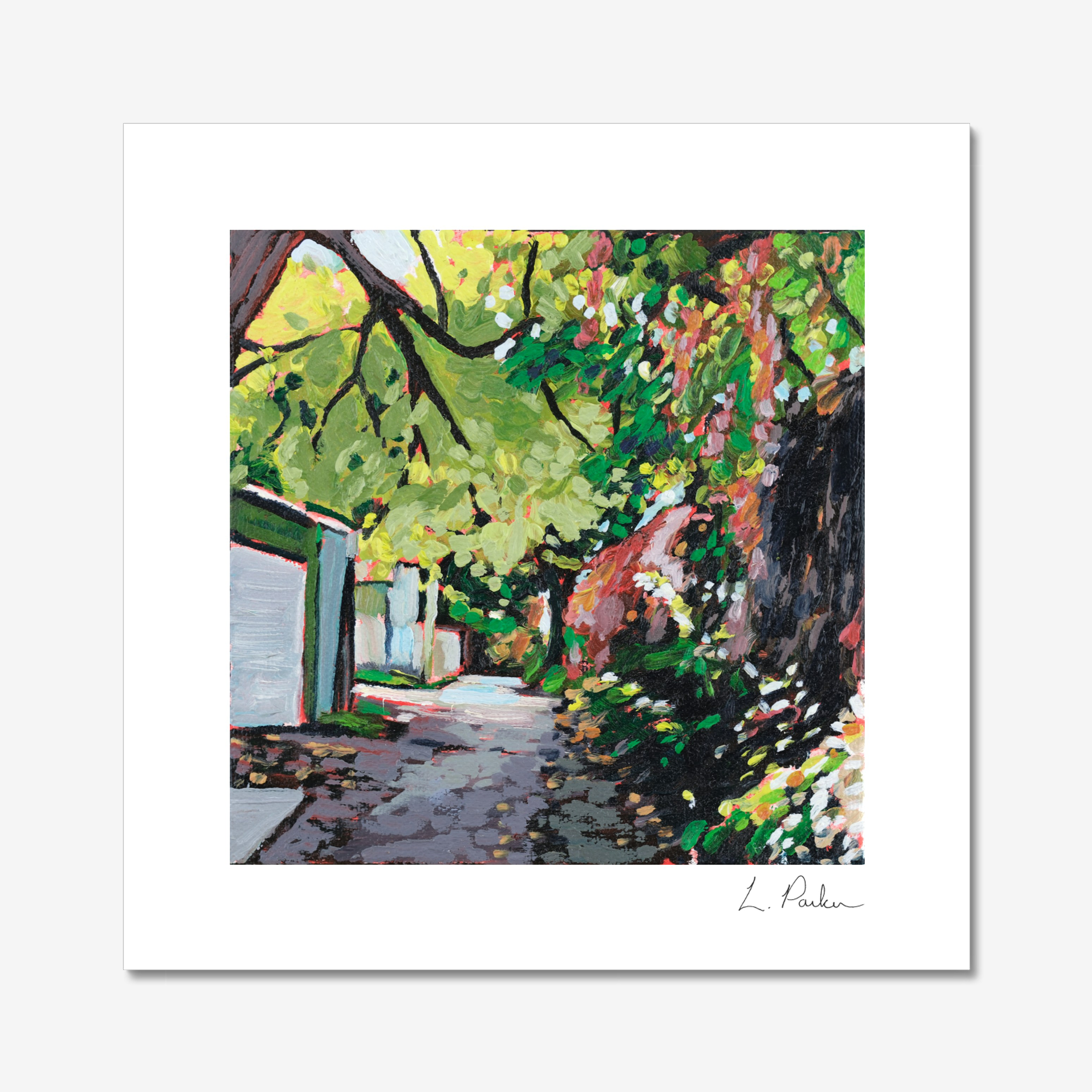 More woodland than laneway - 8"x8" Print