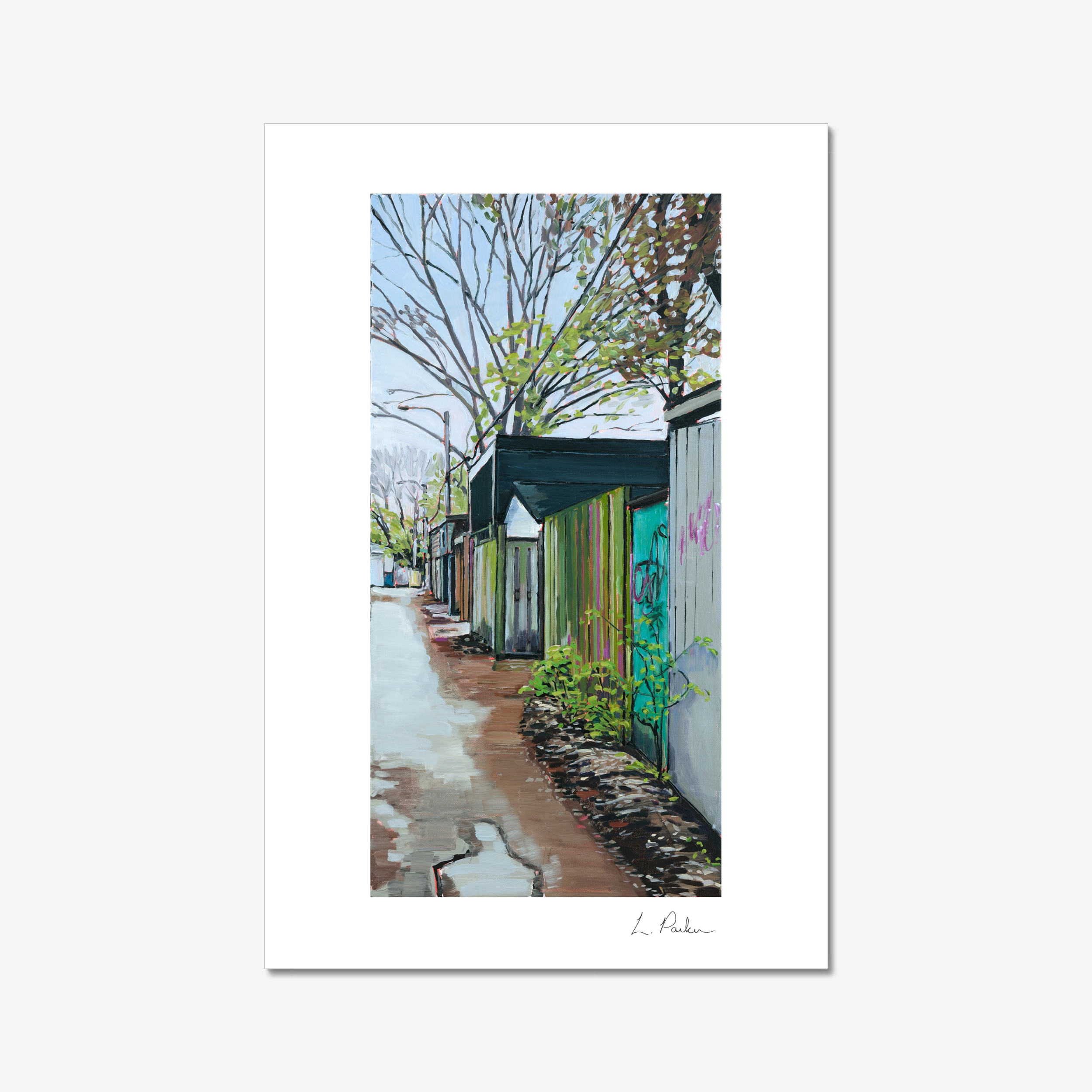 The green stuff of early spring - 8"x12" Print
