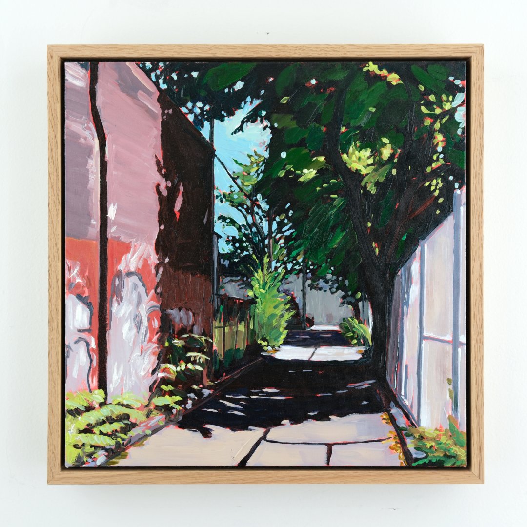 Oak Floating Frame - for 16"x16" canvas