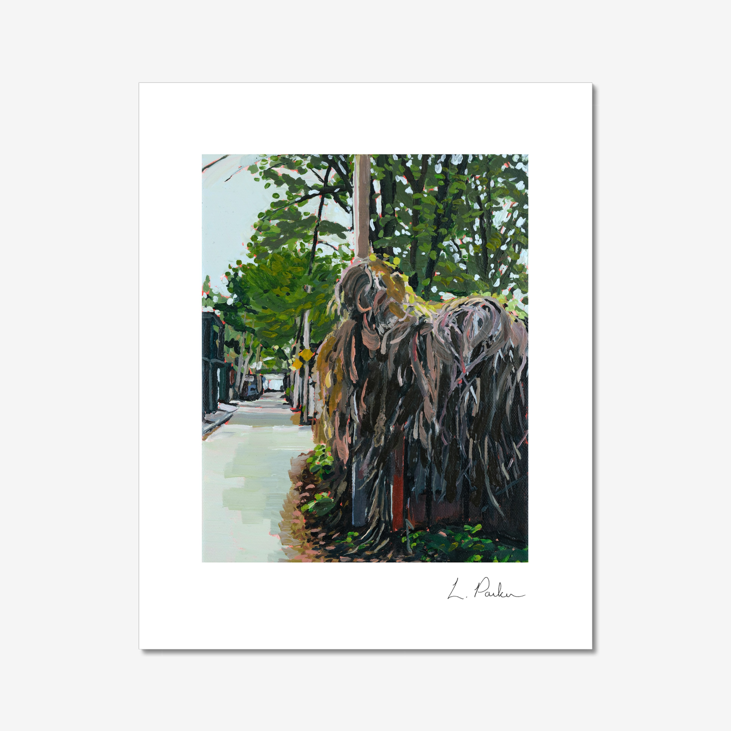 A shaggy looking fence - 8"x10" Print