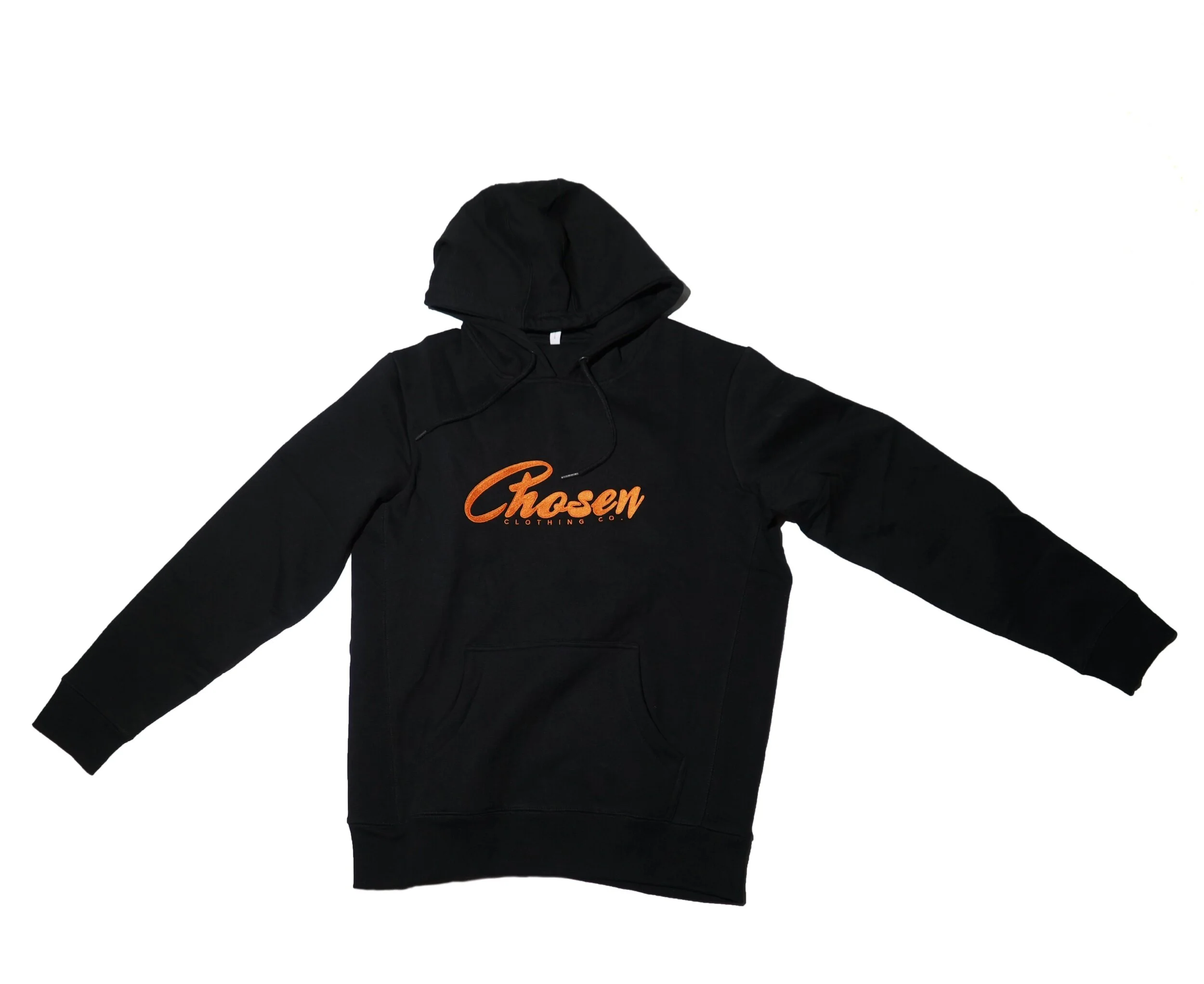 Pumpkin Embroidered “Chosen" Black Hoodie