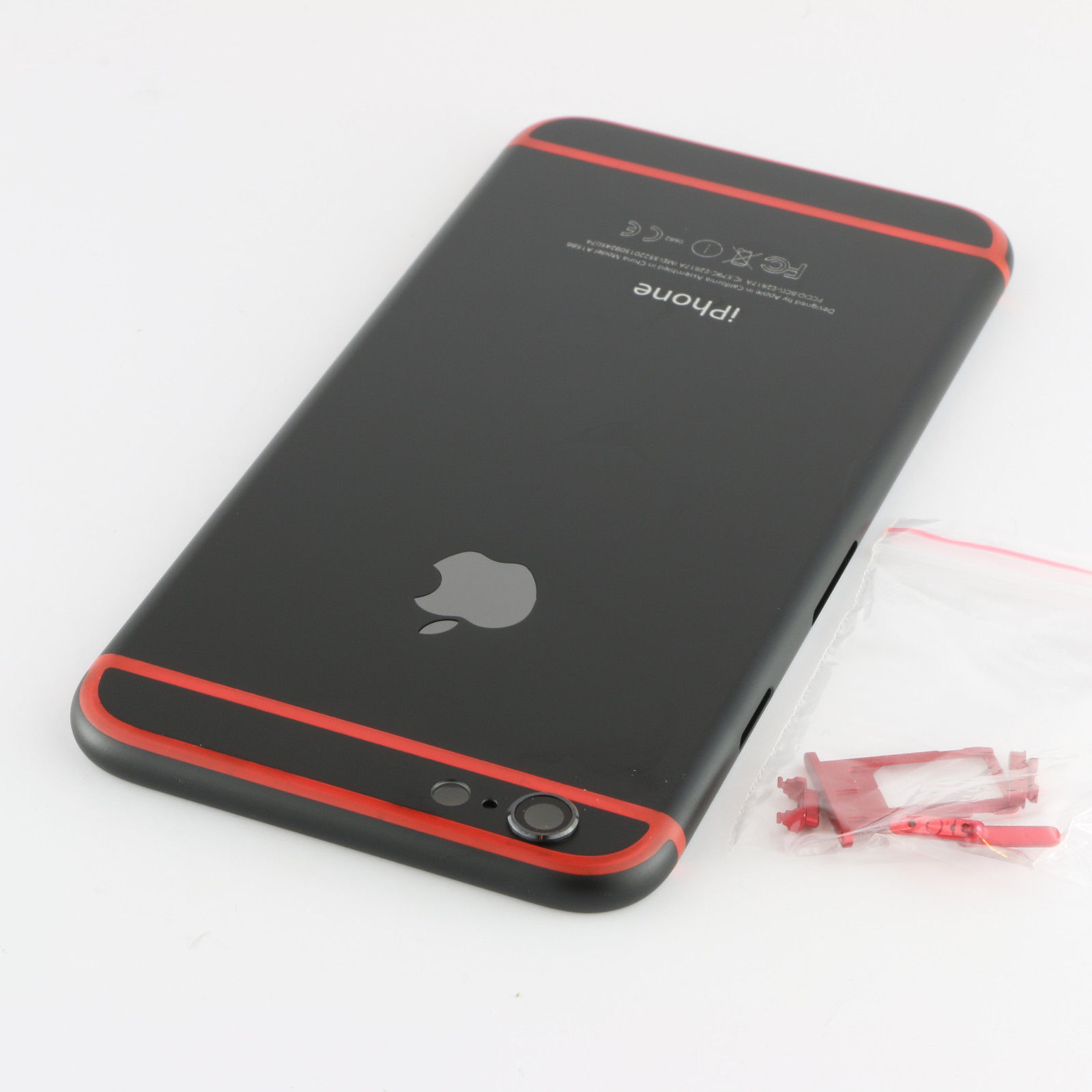 Black/Red iPhone 6 Custom Back $100