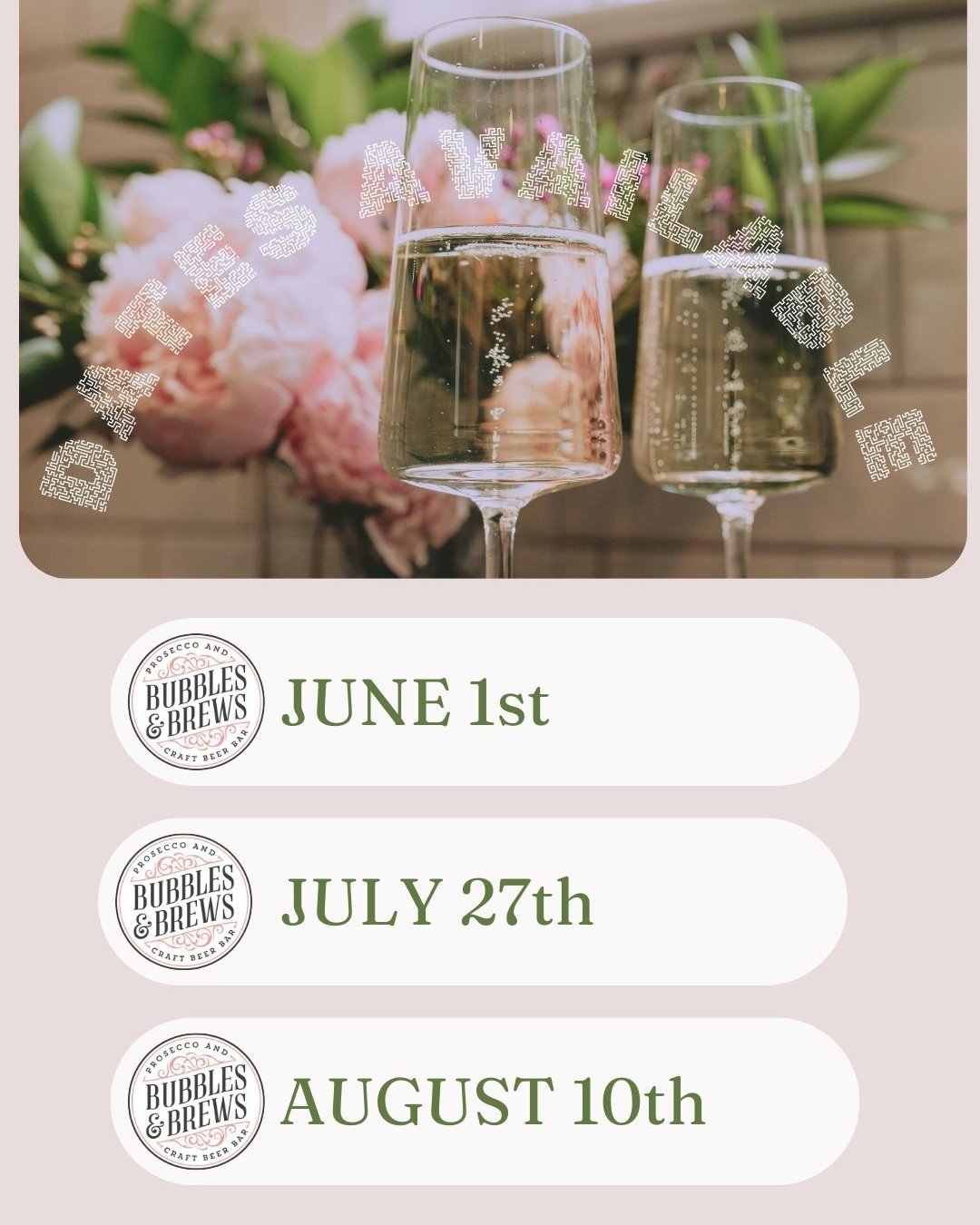 Dates available for last-minute summer bookings! #pippathepiaggo #summerweddings #mobilebar