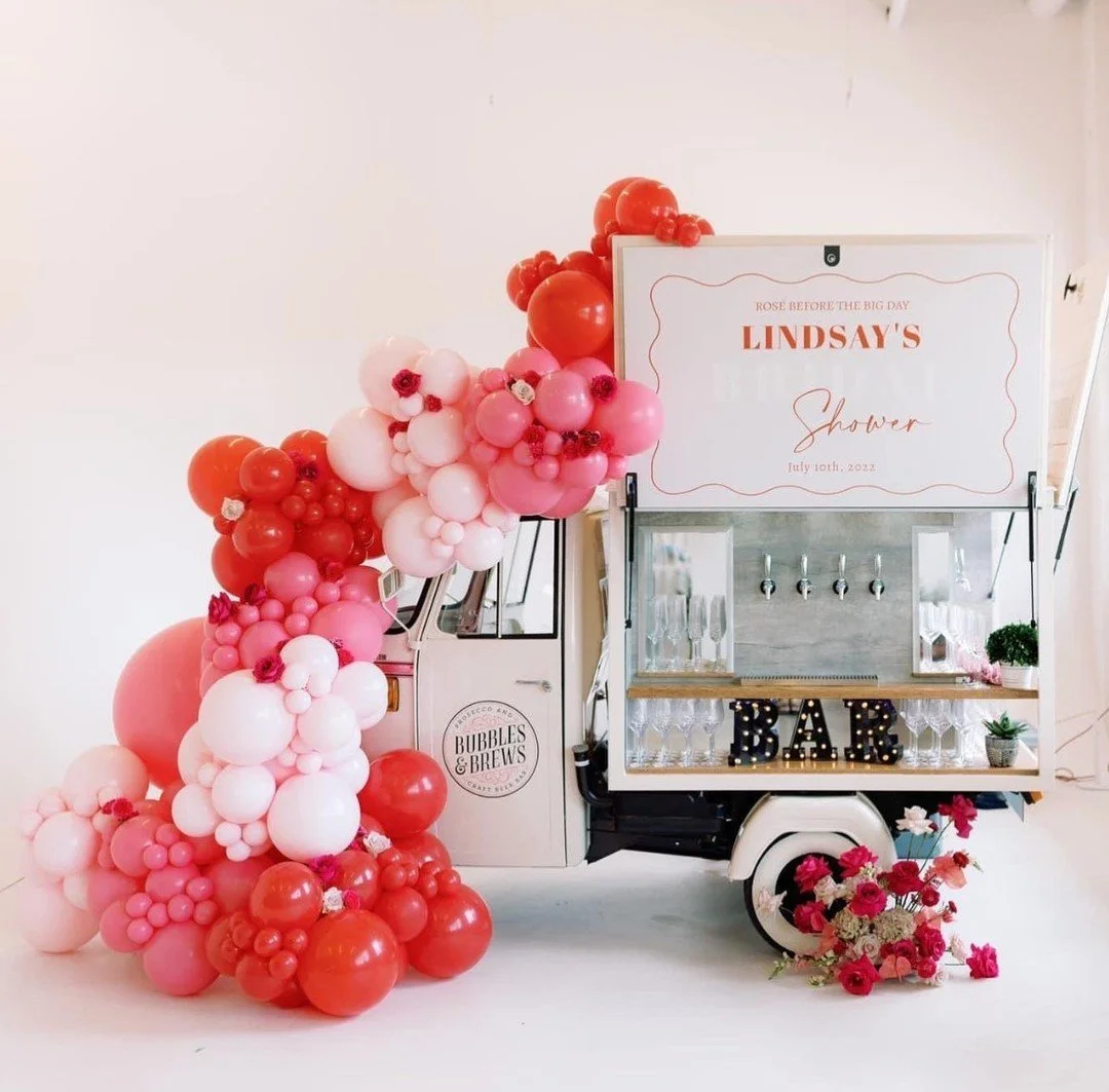 Ros&eacute; before the big day! Raise a glass to love and friendship. Treat the bride-to-be and her squad to a time they'll never forget with our mobile bar. Perfect for bridal showers, bachelorettes and engagement parties. Book now and make your cel