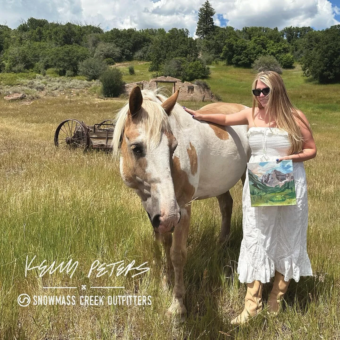 Saddle up and brush off your artistic side! 

Join us on August 29th from 4-7 PM for &ldquo;Paint with Paints,&rdquo; a collaboration between Snowmass Creek Outfitters and Aspen&rsquo;s own Kelly Peters. Enjoy a scenic horseback ride followed by a 90