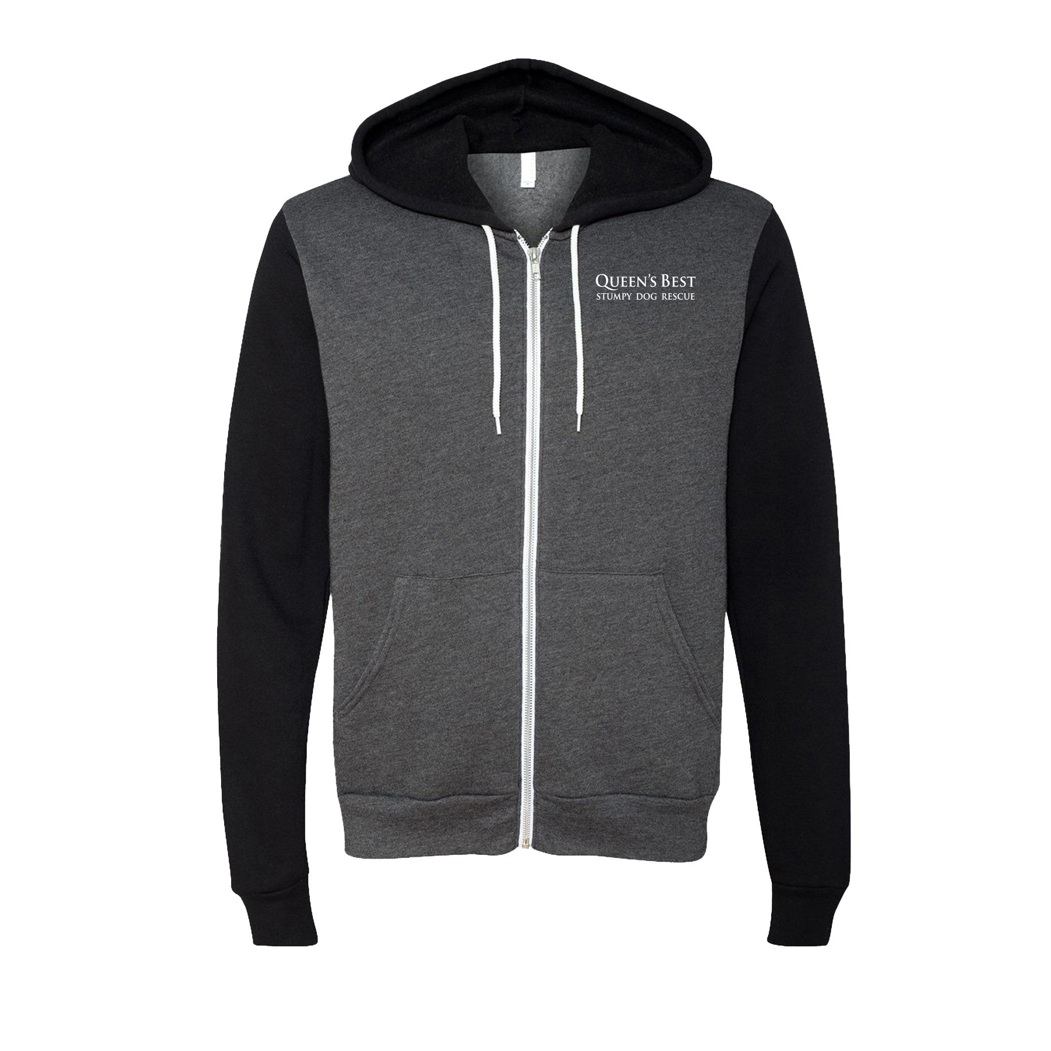 QBSDR Logo Zip-Up Hoodie - Two-Tone