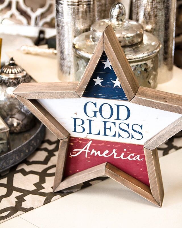 July 4th is right around the corner! ✨ 🇺🇸 Our store has everything you need to show your American pride!
.
&ldquo;God Bless American&rdquo; wooden sign $39
.
.
.
.
#creativedesignsrn #redondobeach #interiordesign #losangeles #beachstore #homedecor 