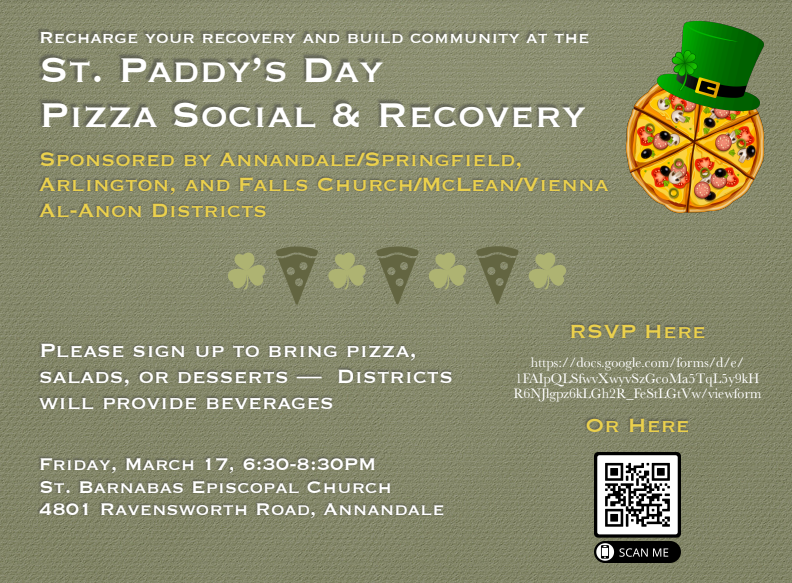 St. Paddy’s Day Pizza Social &amp; Recovery