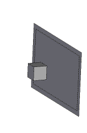 figure 3. simple cube impact with bird equation of state