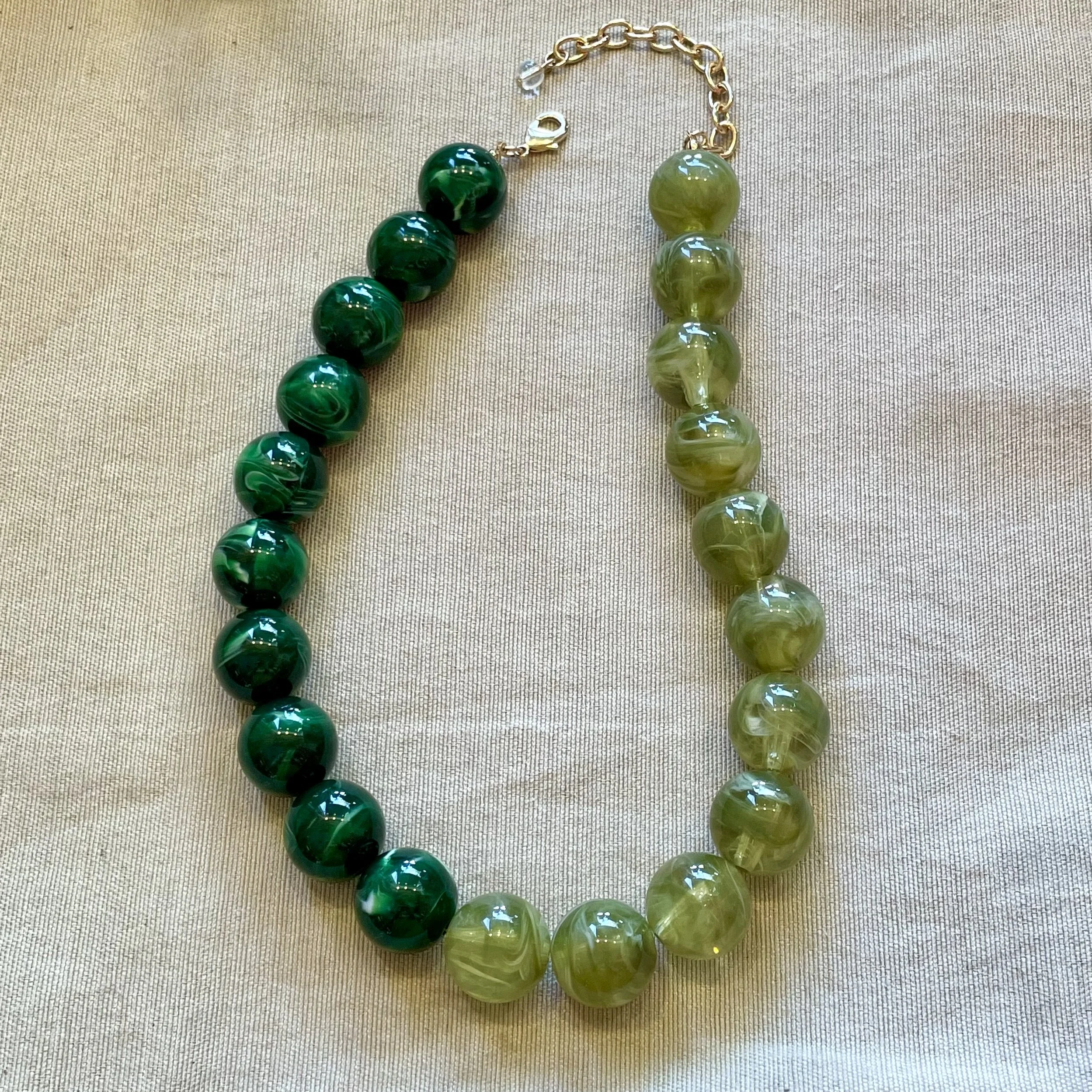 Fun & Funky Green Necklace