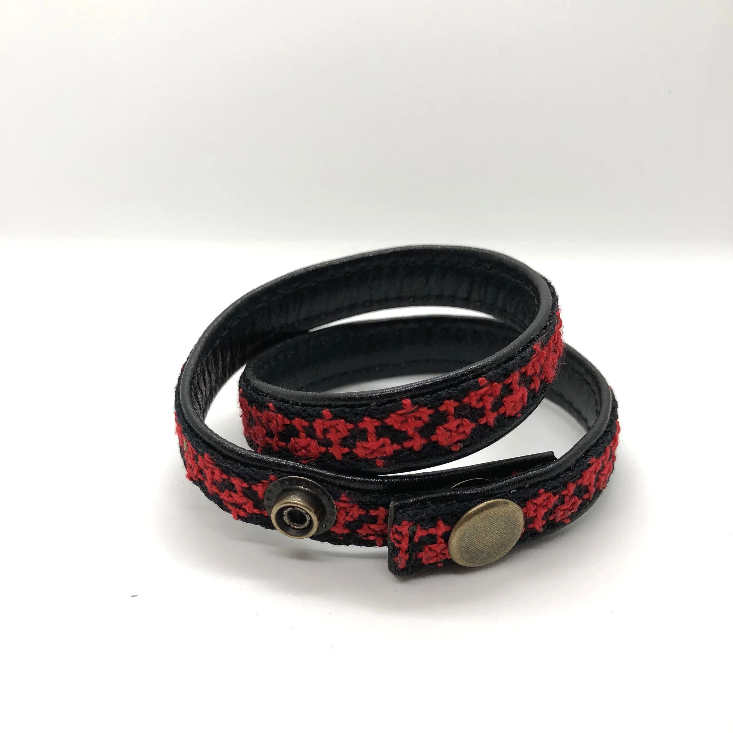 Tatreez Leather Bracelete/Choker