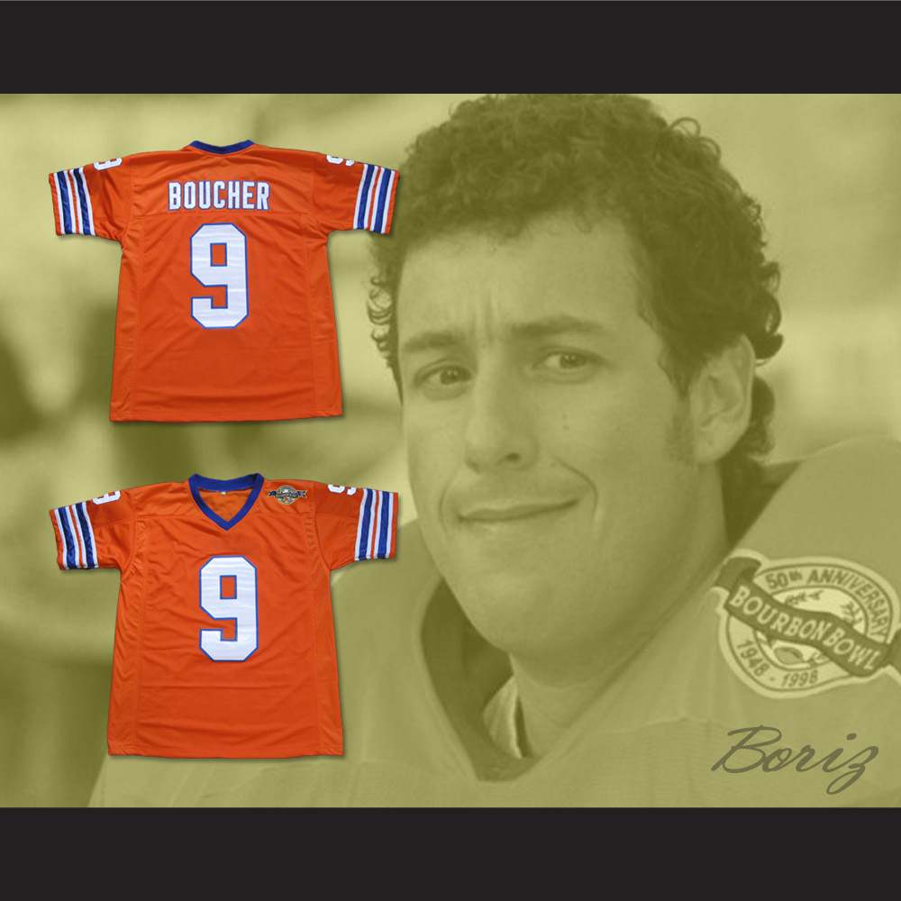 Adam Sandler Bobby Boucher The Waterboy Mud Dogs Football Jersey — BORIZ