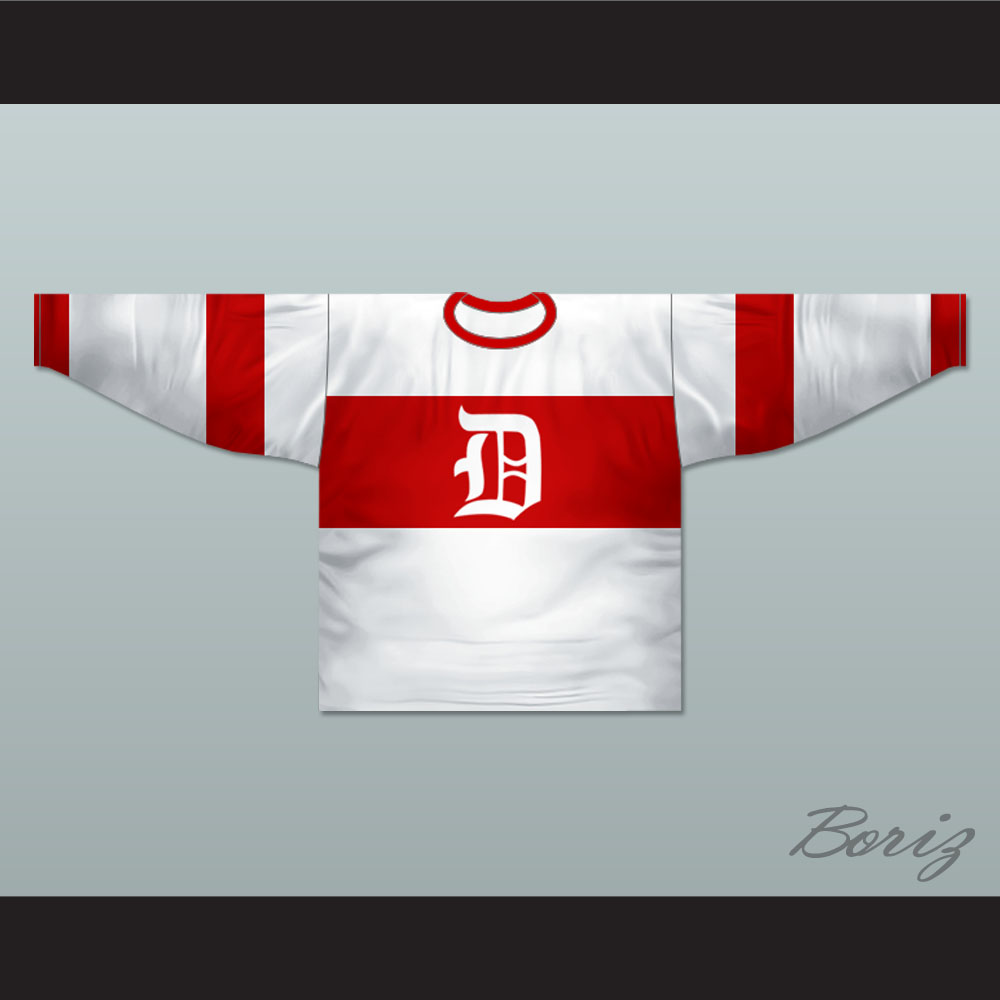 Custom Detroit Red Wings Hockey Jersey Name and Number White 1