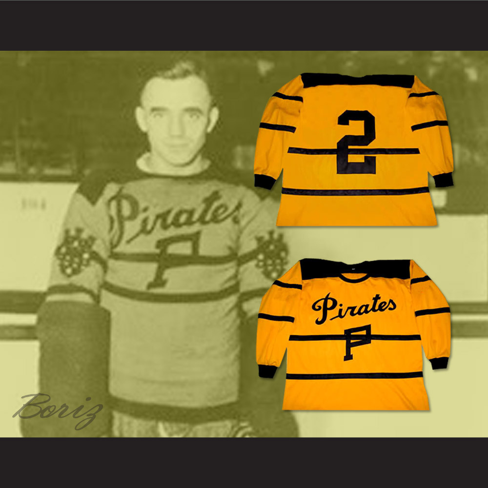 QualityJerseys Any Name Number Pittsburgh Pirates Retro Hockey Jersey Yellow Any Size - Yellow - Polyester - 2XL