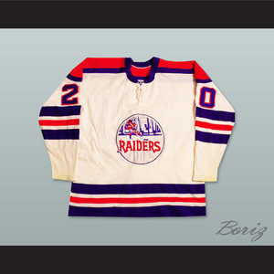 Any Name Number New York Raiders Retro Custom Hockey Jersey White