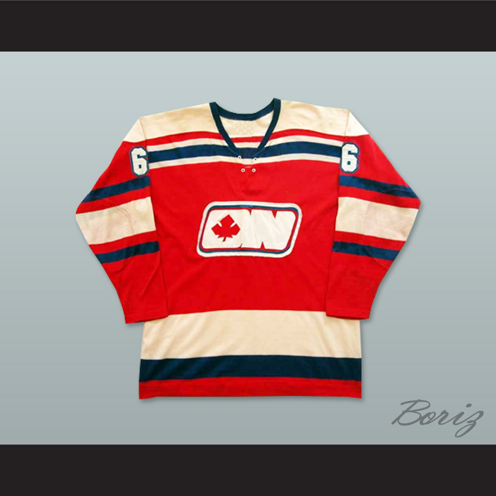 WHA 1972-73 New England Whalers Rick Ley 2 Home Hockey Jersey — BORIZ
