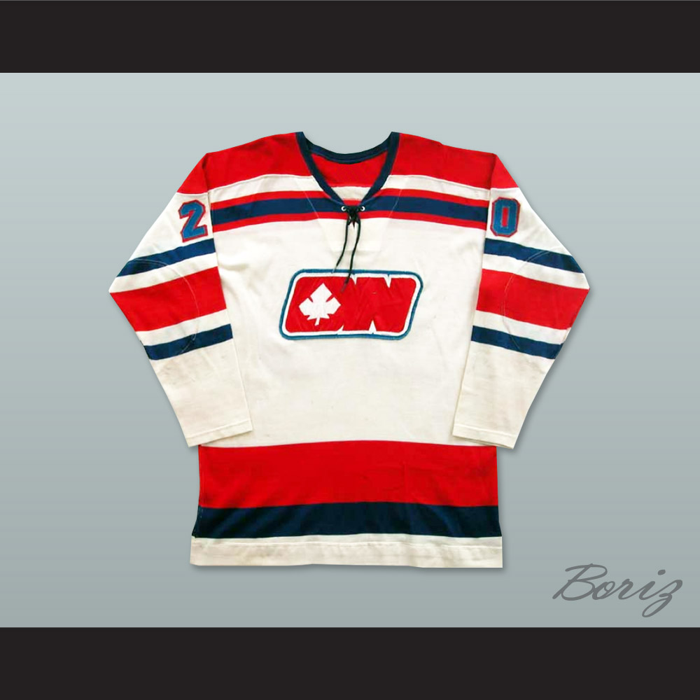 WHA 1972-73 Alberta Oilers Home Hockey Jersey — BORIZ