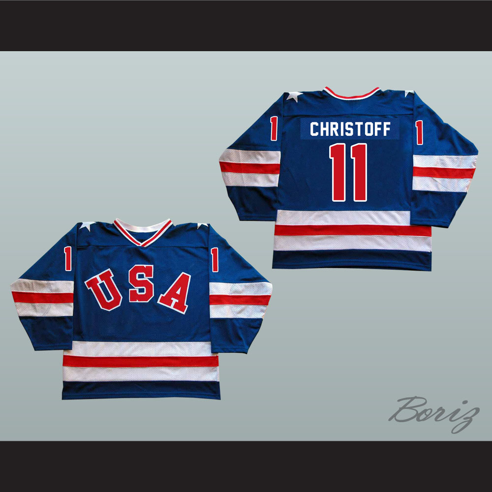 Lot Detail - 1980 Steve Christoff Game Worn Miracle on Ice USA Olympics  Hockey Jersey from Gold Medal Winning Game (Christoff LOA)