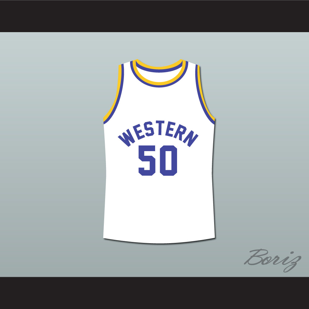 Butch McRae #22 Western Blue Chips Movie Basketball Jersey