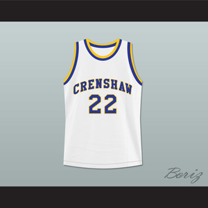 NEW Love and Basketball Quincy McCall #22 Crenshaw Movie JERSEY