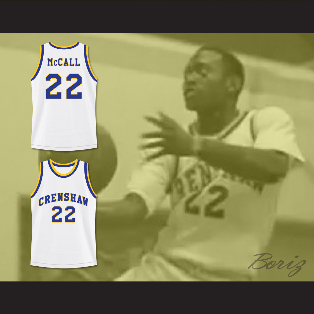 Details about   Quincy Crenshaw McCall  22 High School Love and Basketball Jersey Omar Epps New 