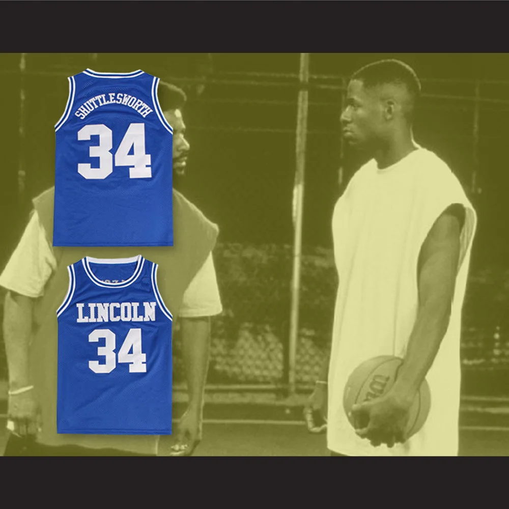 Jesus Shuttlesworth Blue Lincoln High School Basketball Jersey He