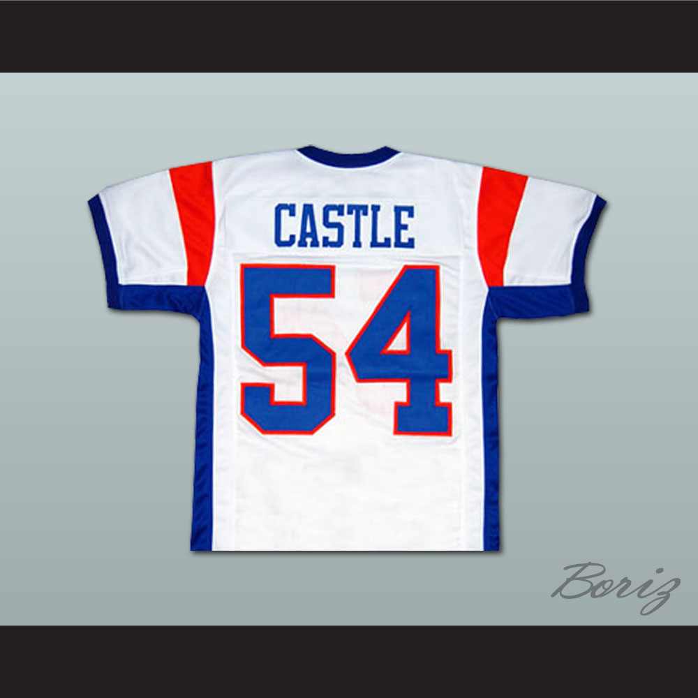 Thad Castle #54 Men's Movie Football Jersey Stitched Name Number Jerseys  White 3XL 