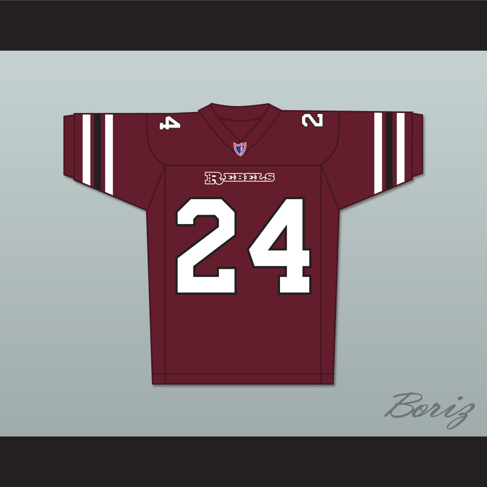 Brian White Jamal Webber 24 Boston Rebels Home Football Jersey Includes League Patch