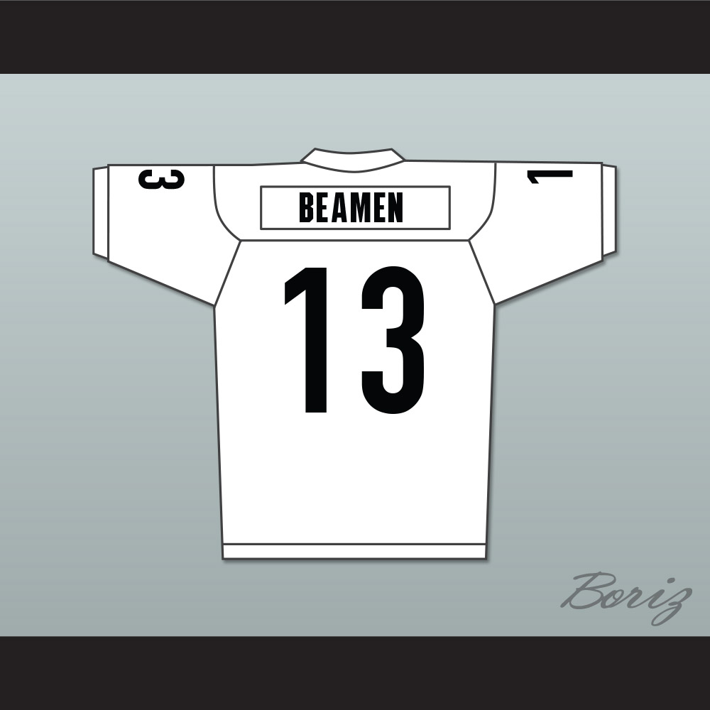 Willie Beamen 13 Miami Sharks Black/ White Varsity Letterman Satin