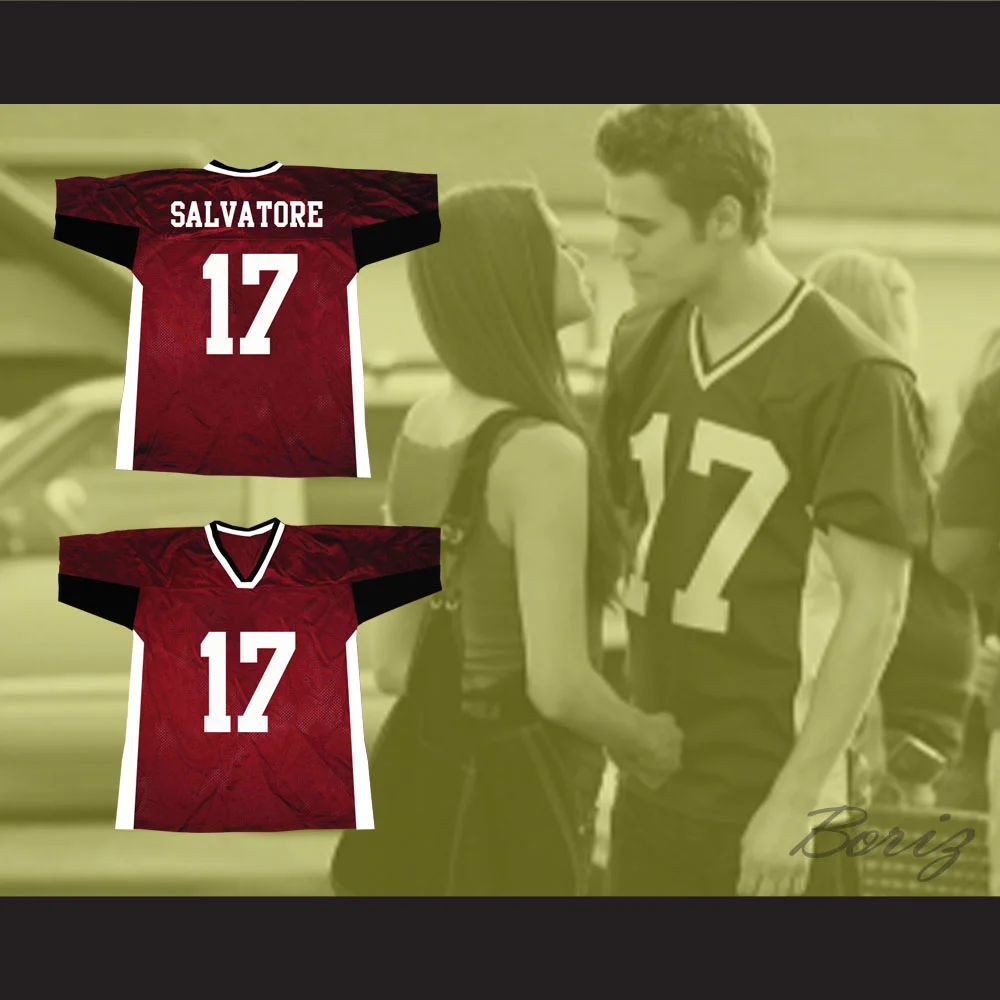 Stefan Salvatore 17 Mystic Falls Timberwolves Football Jersey