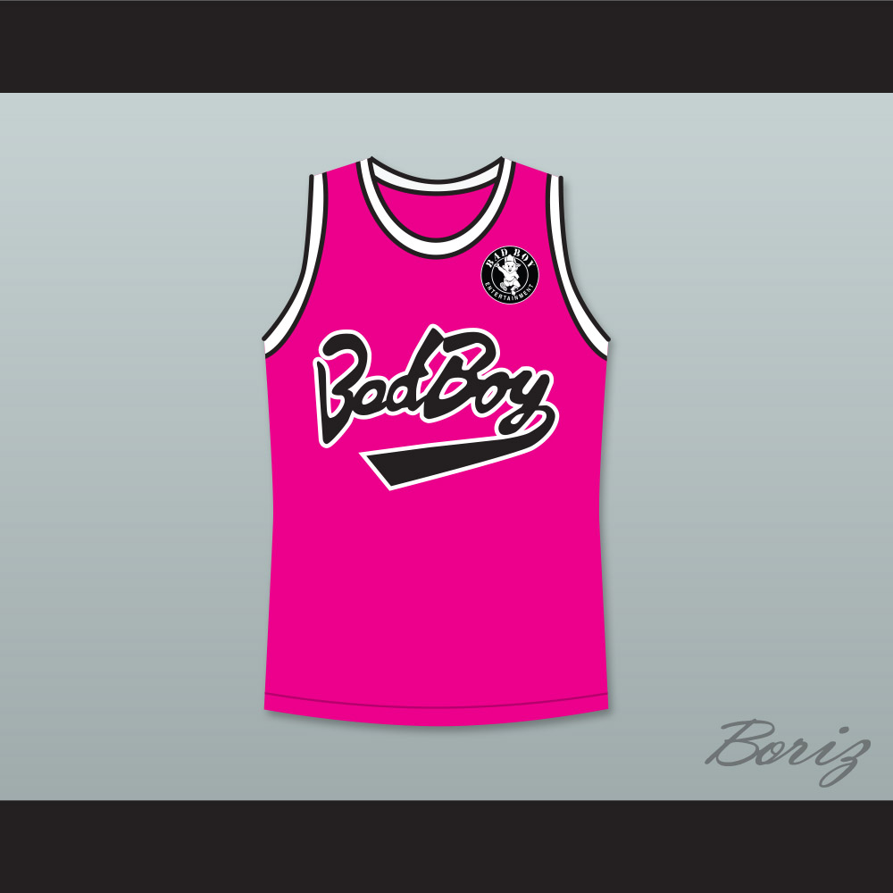 Notorious B.I.G. Biggie Smalls 72 Bad Boy Pink Basketball Jersey with ...
