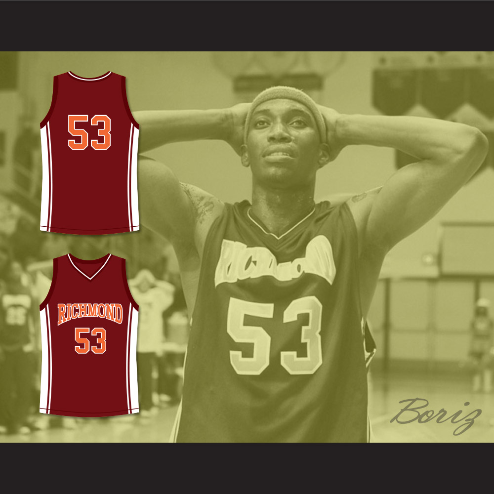 retro-city-threads Richmond High School 'Coach Carter' Oilers Custom Basketball Jersey (Maroon) Adult Large