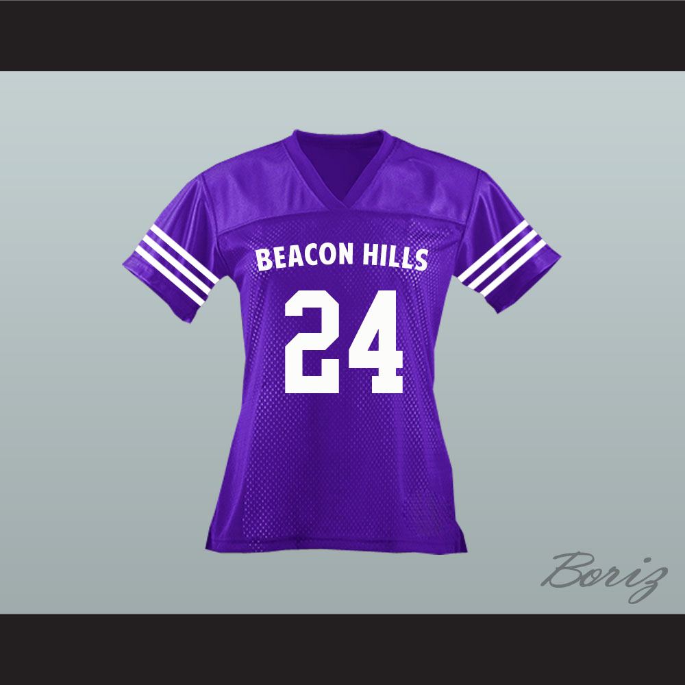 Stiles Stilinski 24 Beacon Hills Cyclones Hockey Jersey Teen Wolf TV Series  White