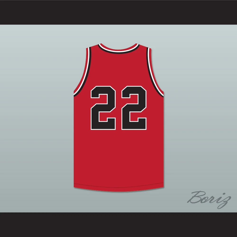 William Gates 22 St Joseph High School Red Basketball Jersey Hoop