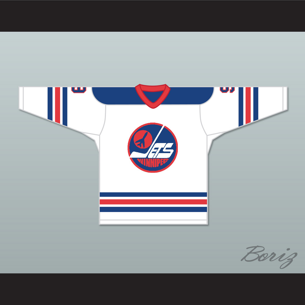 1973-74 WHA Ross Perkins 9 Edmonton Oilers White Hockey Jersey — BORIZ