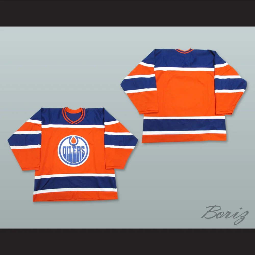 WHA 1973-74 Edmonton Oilers Away Hockey Jersey — BORIZ