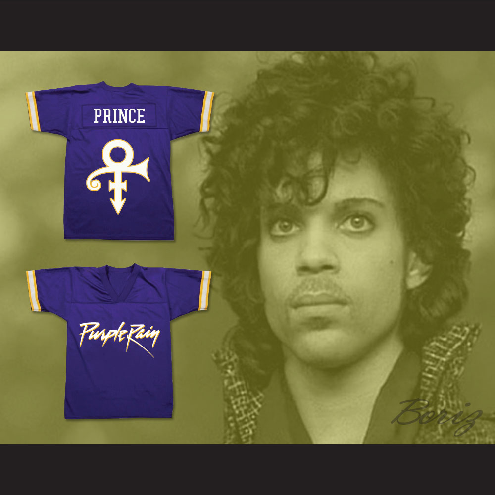 Prince Tribute Purple Rain Football Jersey — BORIZ