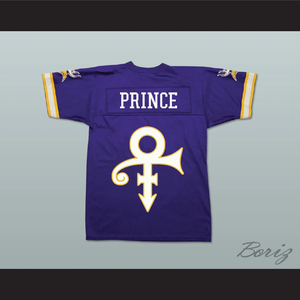 Prince Tribute Purple Rain Minnesota Football Jersey with Patches